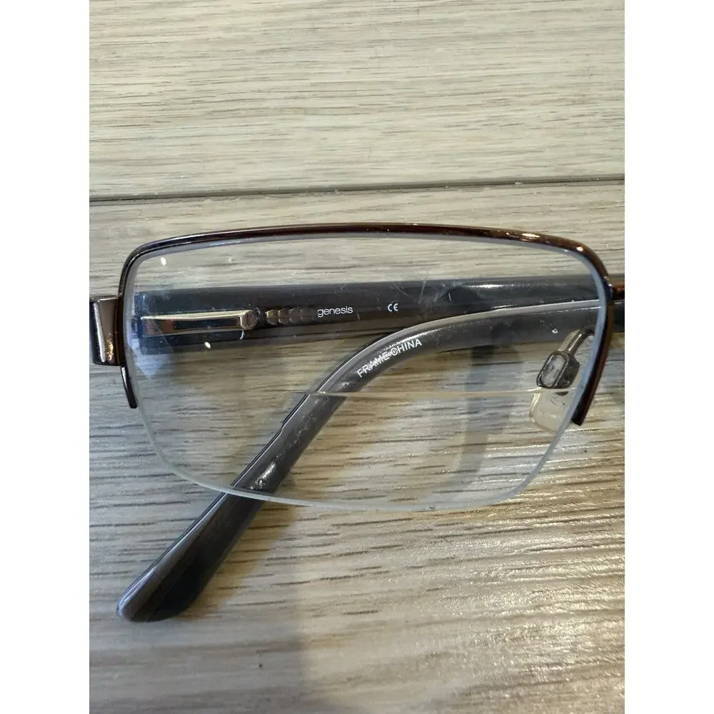 Genesis G4030 Gunmetal Eyeglasses FRAME ONLY 55-18-145